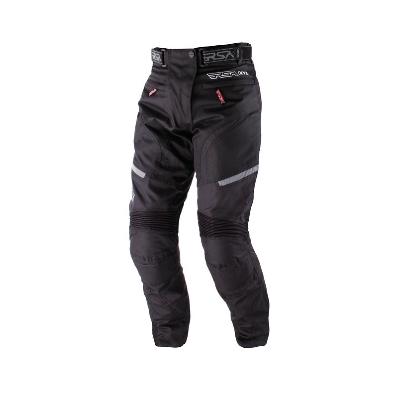 RSA Devil Ženske črne moto hlače razprodaja