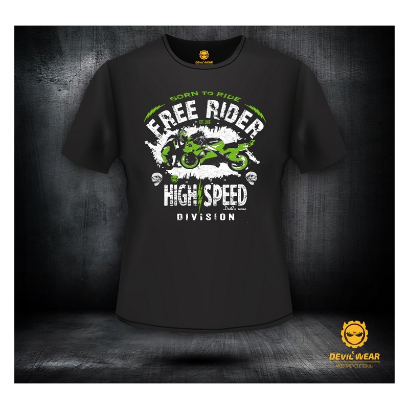Moška majica Devils Wear - Free Rider Kawasaki ZX6 R Ninja