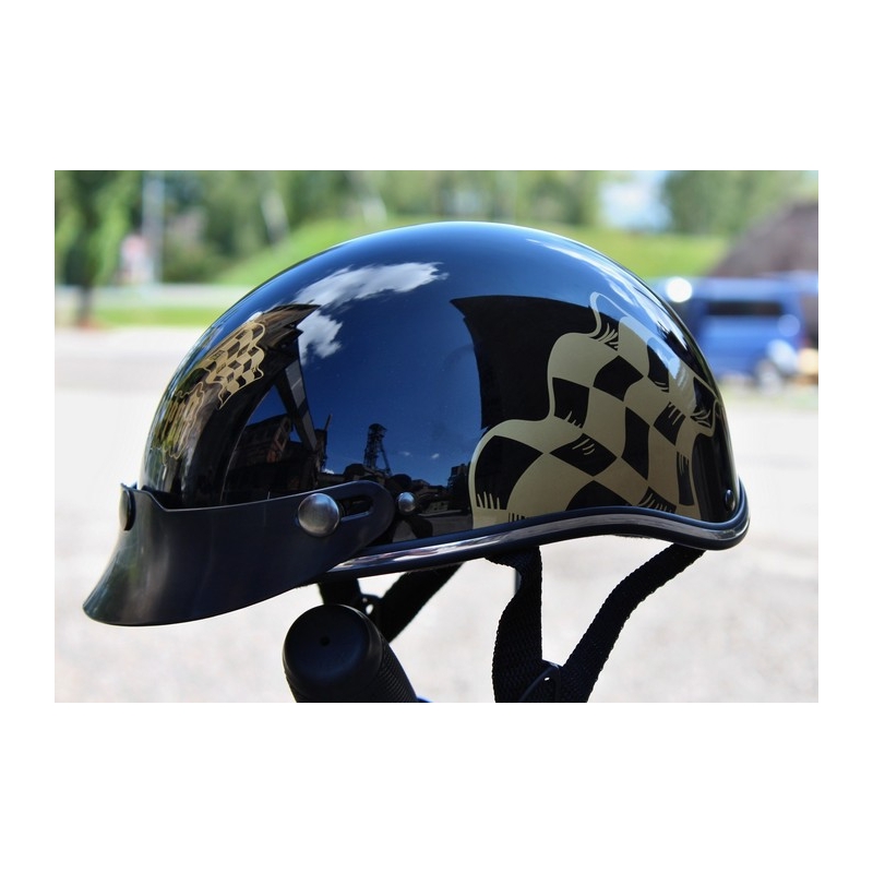 Motoristična čelada braincap RSA Flag black glossy
