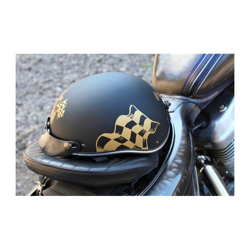 Motoristična čelada braincap RSA Flag black matt
