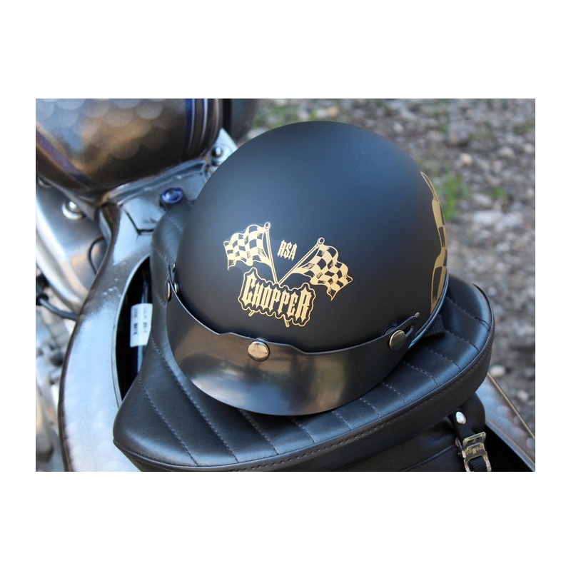 Motoristična čelada braincap RSA Flag black matt