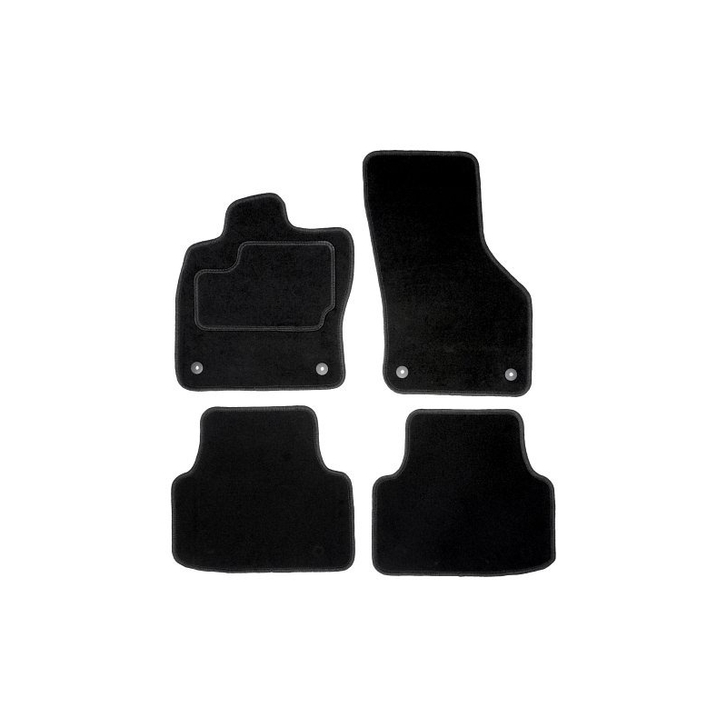 Tekstilne preproge 4pcs OCTAVIA III. 2013- s fiksiranjem