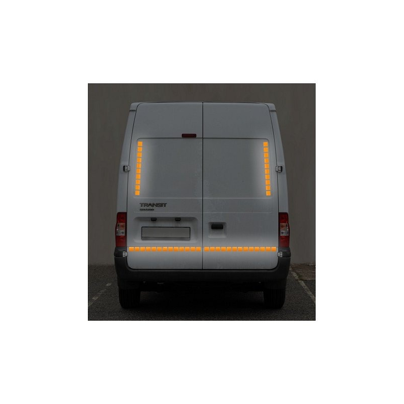 Samolepilni trak odsevni deljeni 1m x 5cm rumena