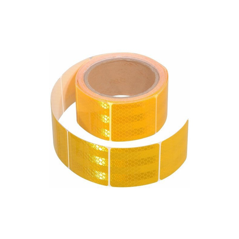 Samolepilni trak odsevni deljeni 1m x 5cm rumena