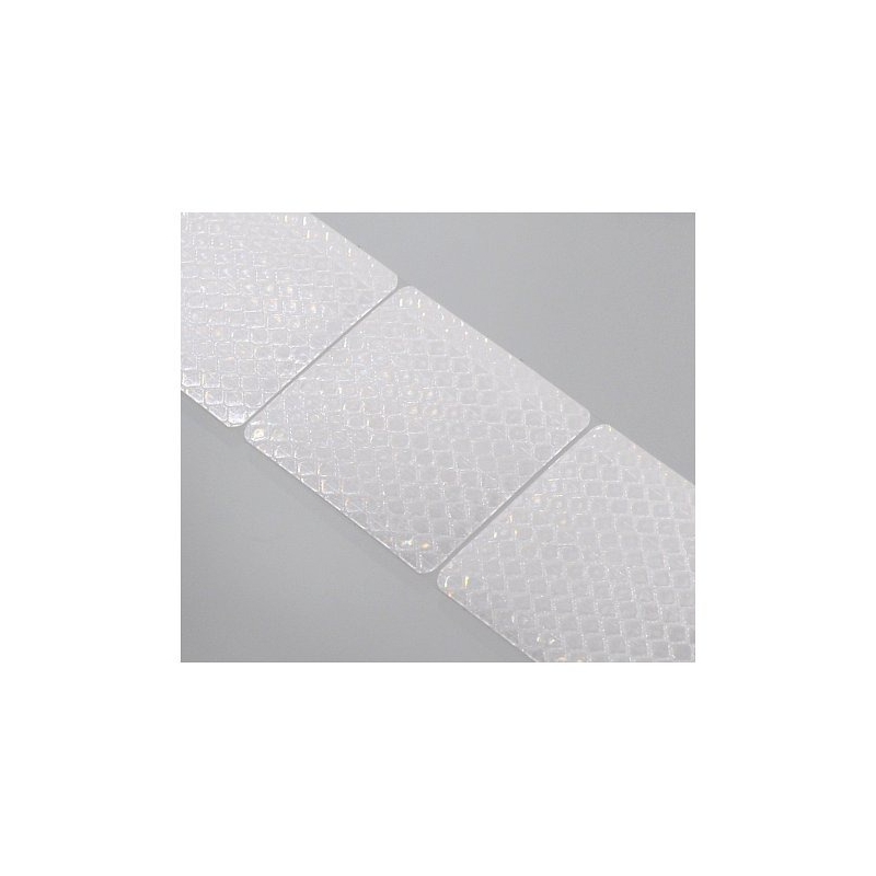 Samolepilni trak odsevni deljeni 1m x 5cm bela