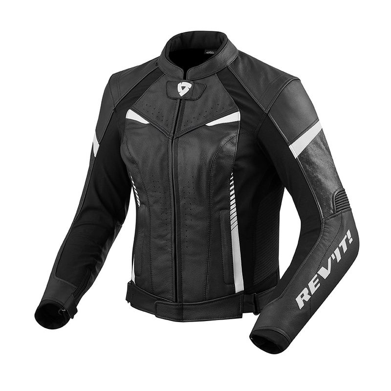 Revit Xena 2 črno-bela moto jakna za prodajo razprodaja