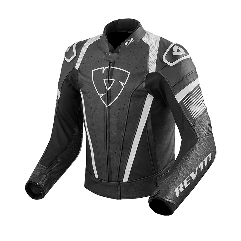 Revit Spitfire Black and White Motorcycle Jacket razprodaja