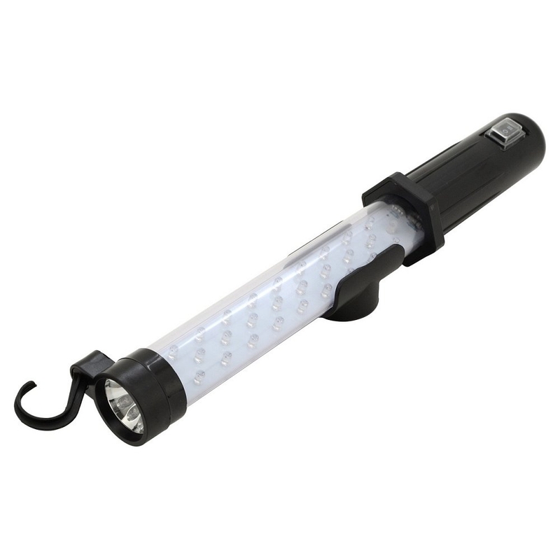 Montaža svetilke 27+7LED polnilna 12/220V Li-on 1200mAh
