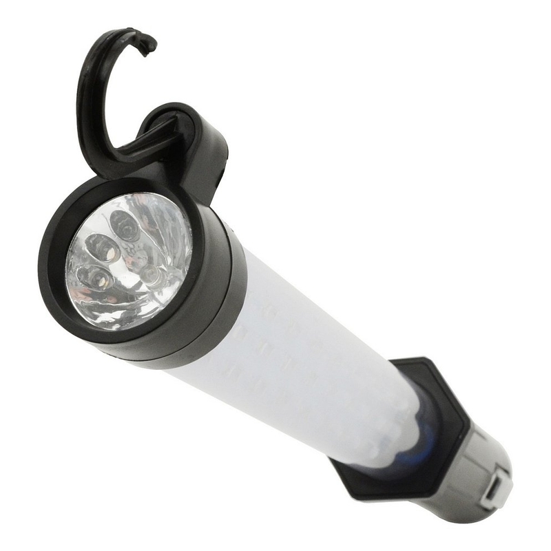 Montaža svetilke 27+7LED polnilna 12/220V Li-on 1200mAh