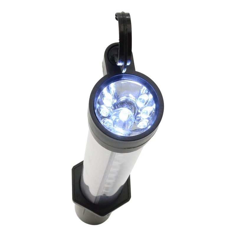 Montaža svetilke 27+7LED polnilna 12/220V Li-on 1200mAh