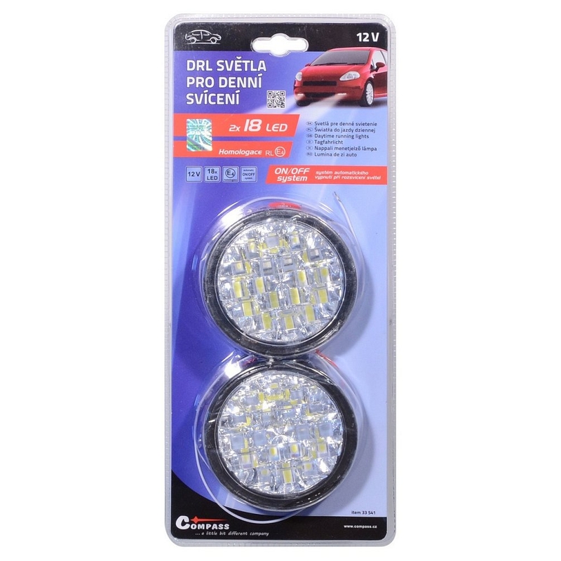 Dnevne luči okrogle 18 LED/12V razprodaja