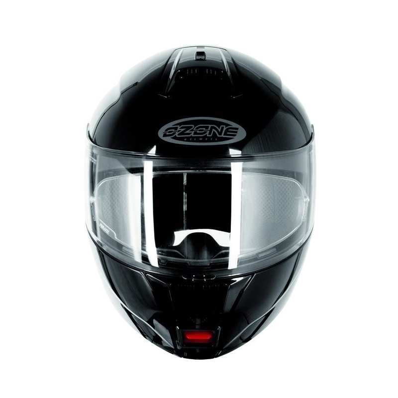 Odklopna motoristična čelada Ozone FP-01 black glossy + Pinlock razprodaja