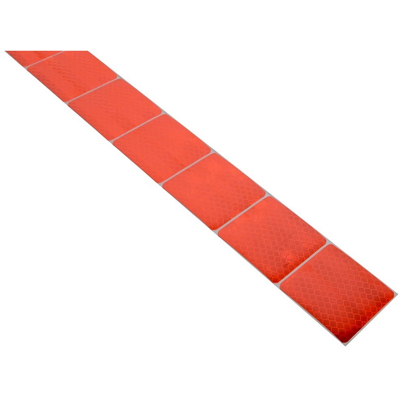 Samolepilni trak odsevni deljeni 1m x 5cm rdeča