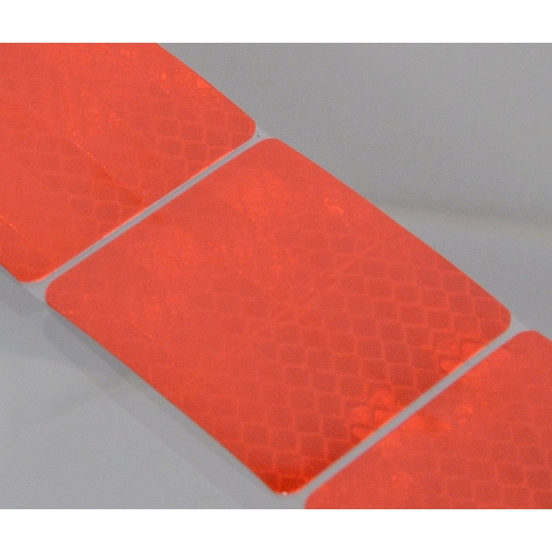 Samolepilni trak odsevni deljeni 1m x 5cm rdeča
