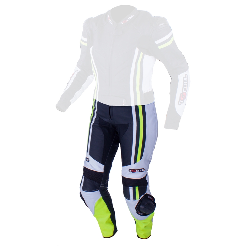 Ženske hlače Tschul 556 black-white-fluo rumene, razprodaja