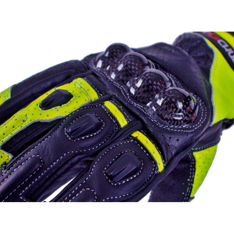 Motoristične rokavice Tschul 316 black-fluo rumena razprodaja