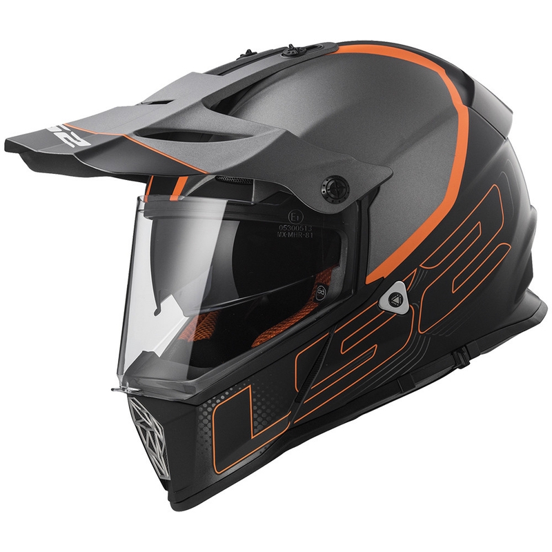 Enduro čelada LS2 MX436 Pioneer Element črna mat razprodaja