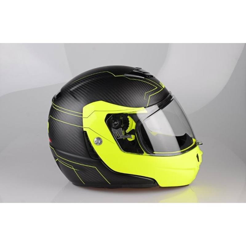 Motoristična čelada Lazer Monaco Evo - Droid Pure Glass Yellow