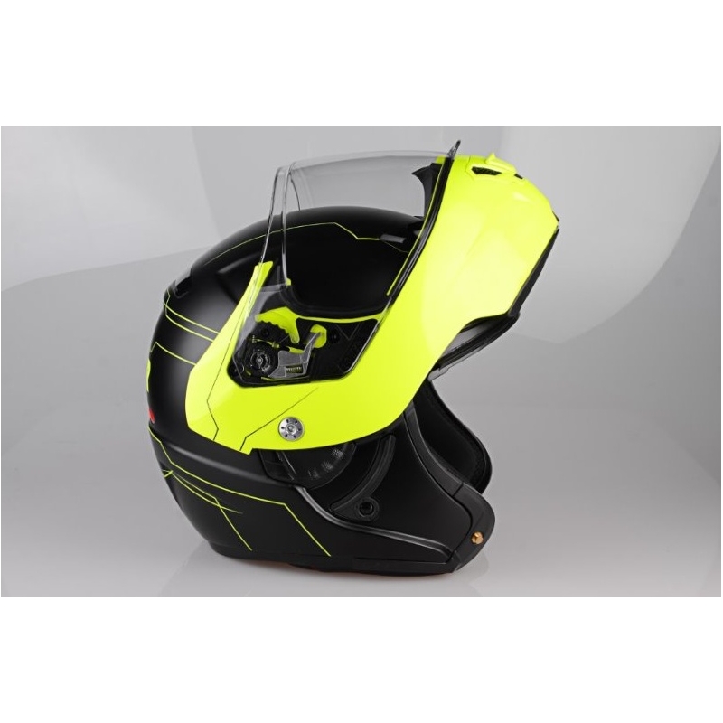 Motoristična čelada Lazer Monaco Evo - Droid Pure Glass Yellow
