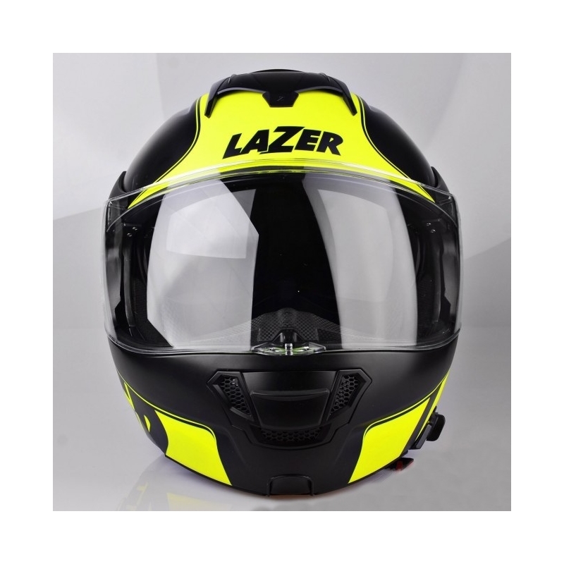 Odklopna motoristična čelada Lazer Lugano Raccoun rumena