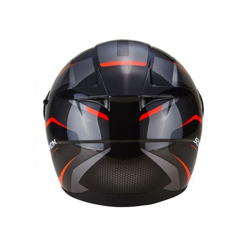 Integralna čelada Scorpion EXO-490 Vision črno-rdeča razprodaja