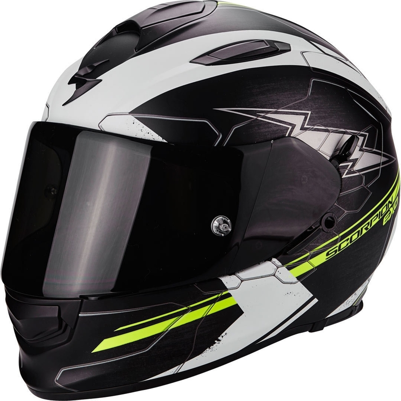 Integralna čelada Scorpion EXO-510 Air Cross črno-bela-fluo rumena razprodaja