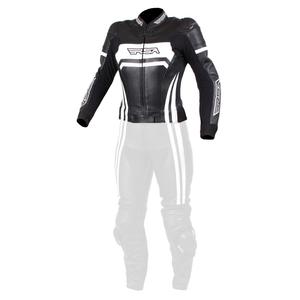 Ženska motoristična jakna RSA Virus Black and White razprodaja