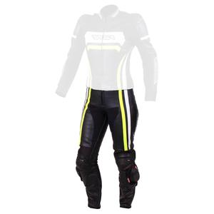 Ženske motoristične hlače RSA Virus black-white-fluo yellow razprodaja