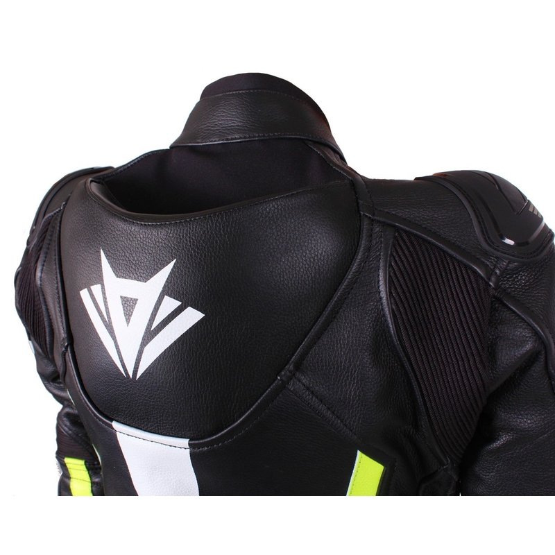 Ženska motoristična jakna RSA Virus black-white-fluo yellow razprodaja