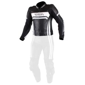 Moška motoristična jakna RSA Virus black and white razprodaja