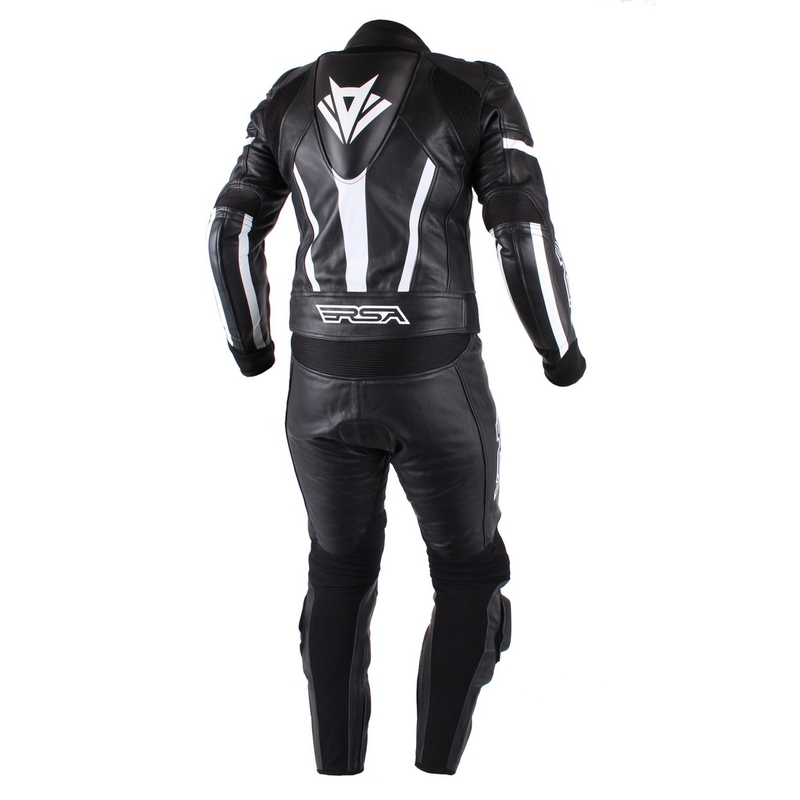 Pánská kombinéza na motorku RSA Virus černo-bílá výprodej