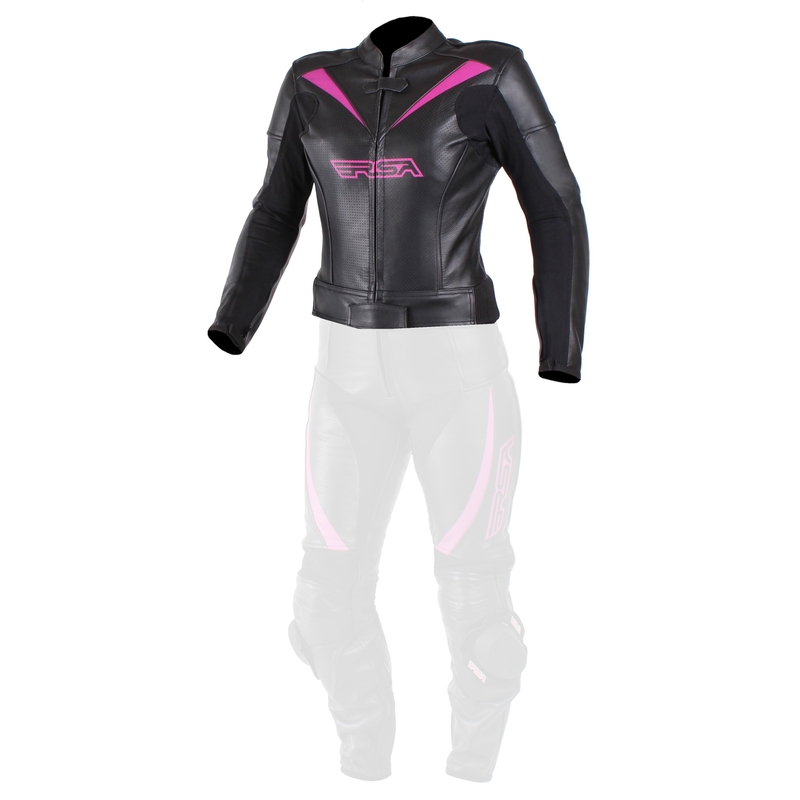 Ženska motoristična jakna RSA Destiny 2 Black and Pink razprodaja