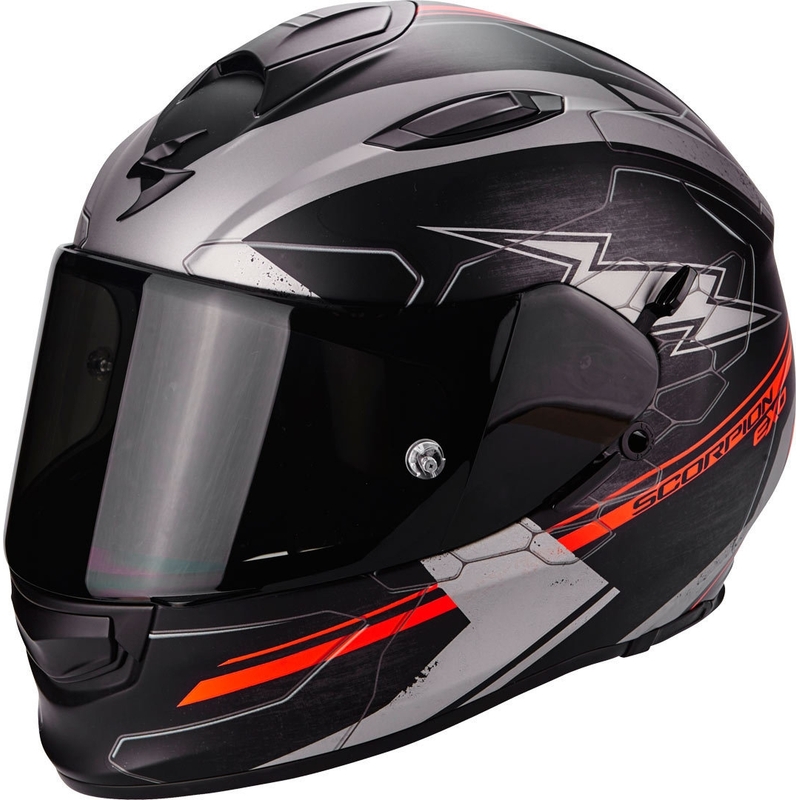 Integralna čelada Scorpion EXO-510 Air Cross black-silver-neon red razprodaja
