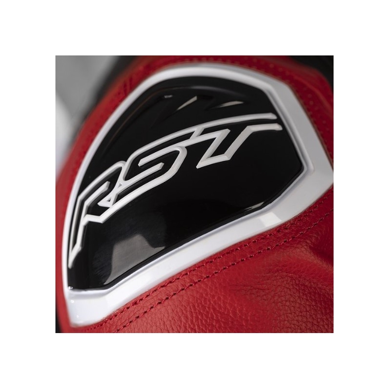 RST Tractech Evo 4 CE črna, bela in rdeča enodelna motoristična kombinezona razprodaja
