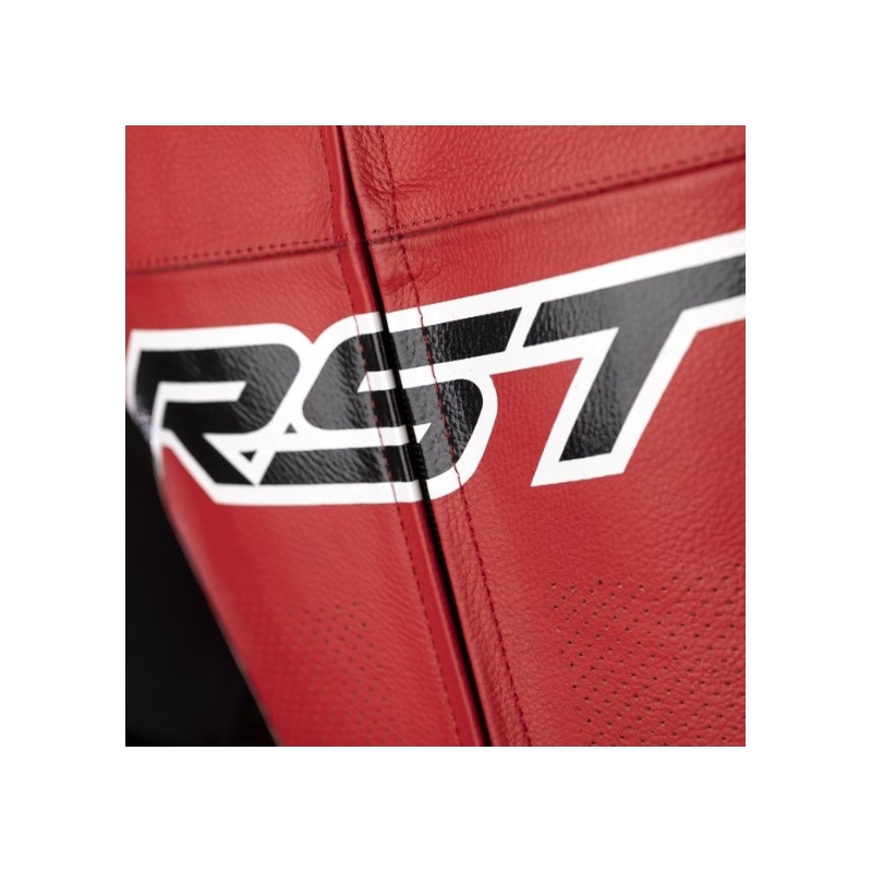 RST Tractech Evo 4 CE črna, bela in rdeča enodelna motoristična kombinezona razprodaja