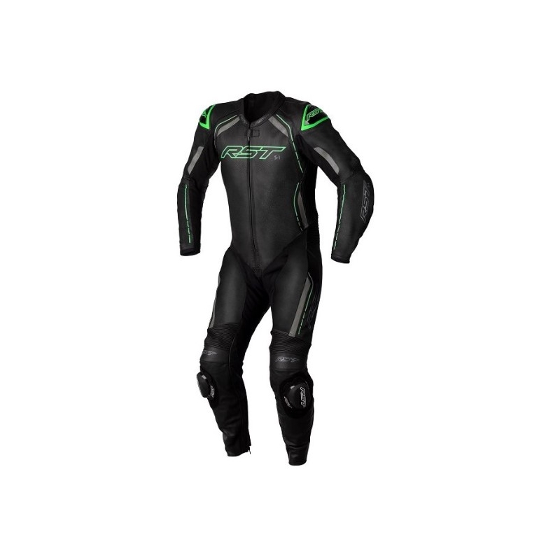 Enodelni kombinezon za motoriste RST S1 CE black-grey-fluo green razprodaja
