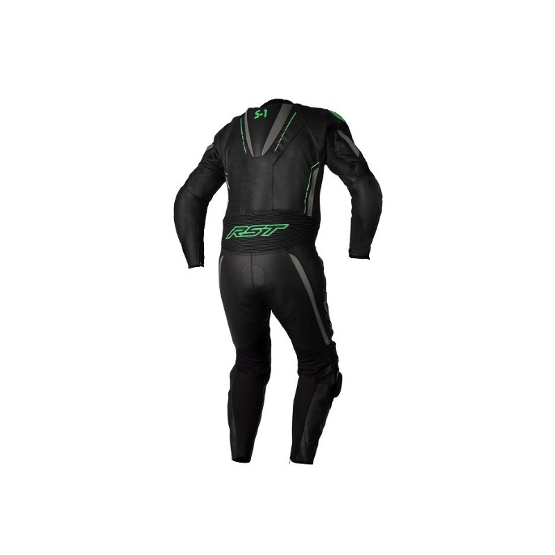 Enodelni kombinezon za motoriste RST S1 CE black-grey-fluo green razprodaja