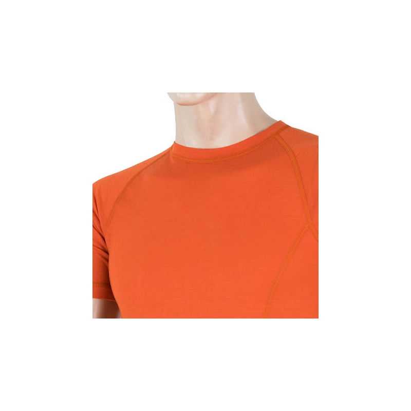 Moška majica Sensor Merino Air oranžna razprodaja
