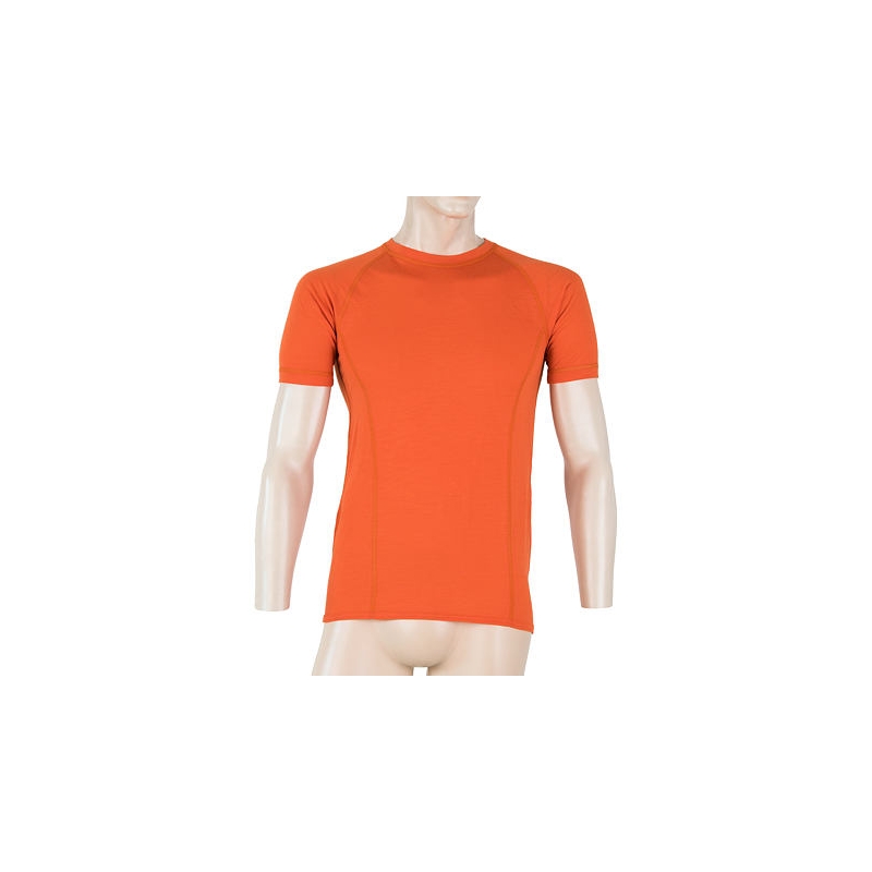Moška majica Sensor Merino Air oranžna razprodaja