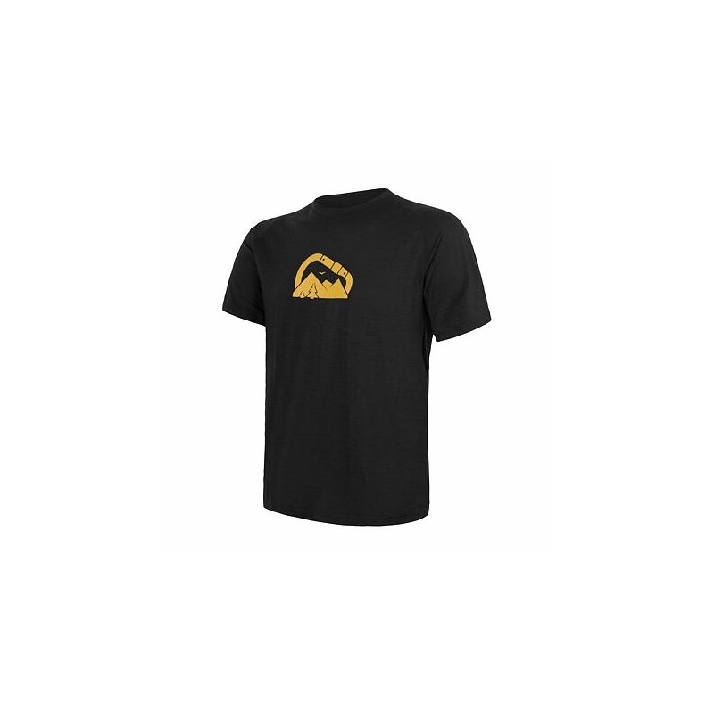 Moška majica Sensor Merino Air PT Summit black razprodaja