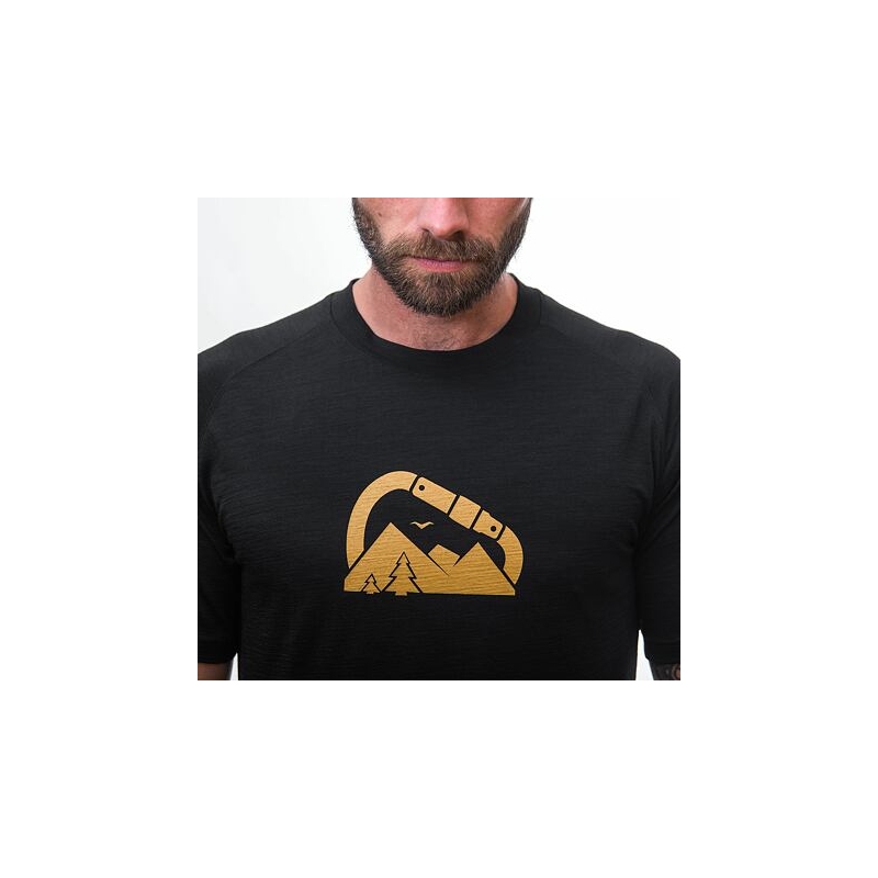 Moška majica Sensor Merino Air PT Summit black razprodaja