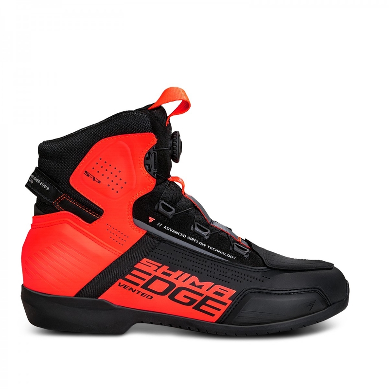 Moto škornji Shima Edge Vent rdeči