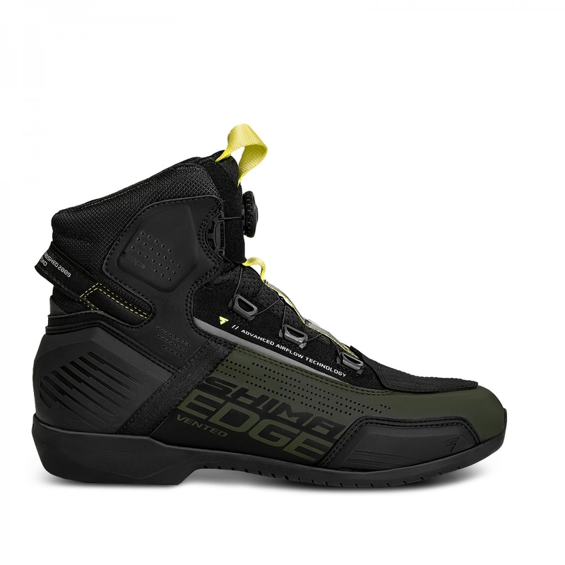 Motoristični škornji Shima Edge Vent kaki barve