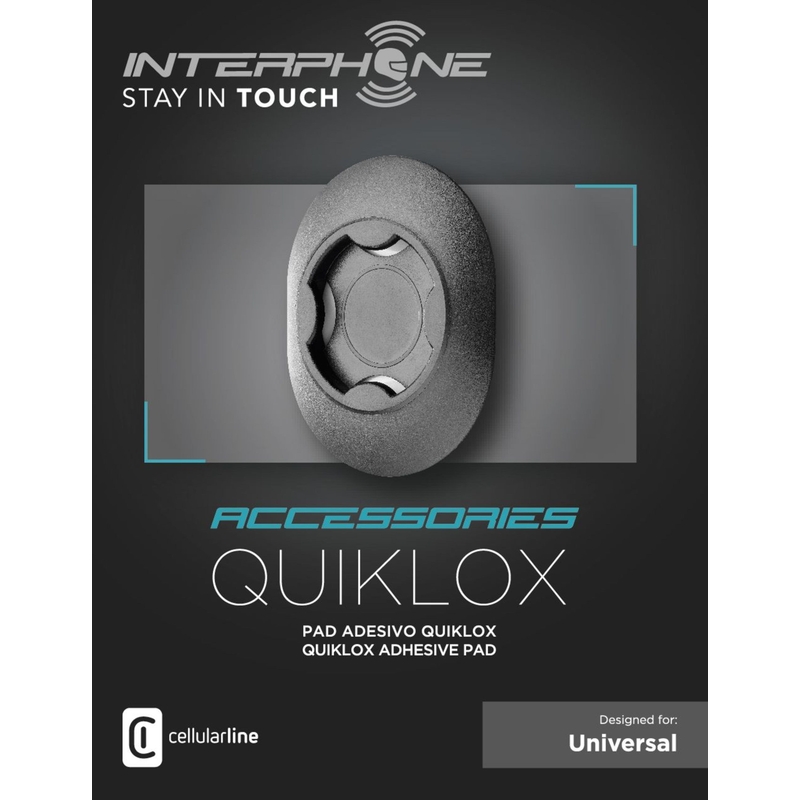 Interphone SMQUIKLOXPAD lepilna podlaga za QUIKLOX držala črna