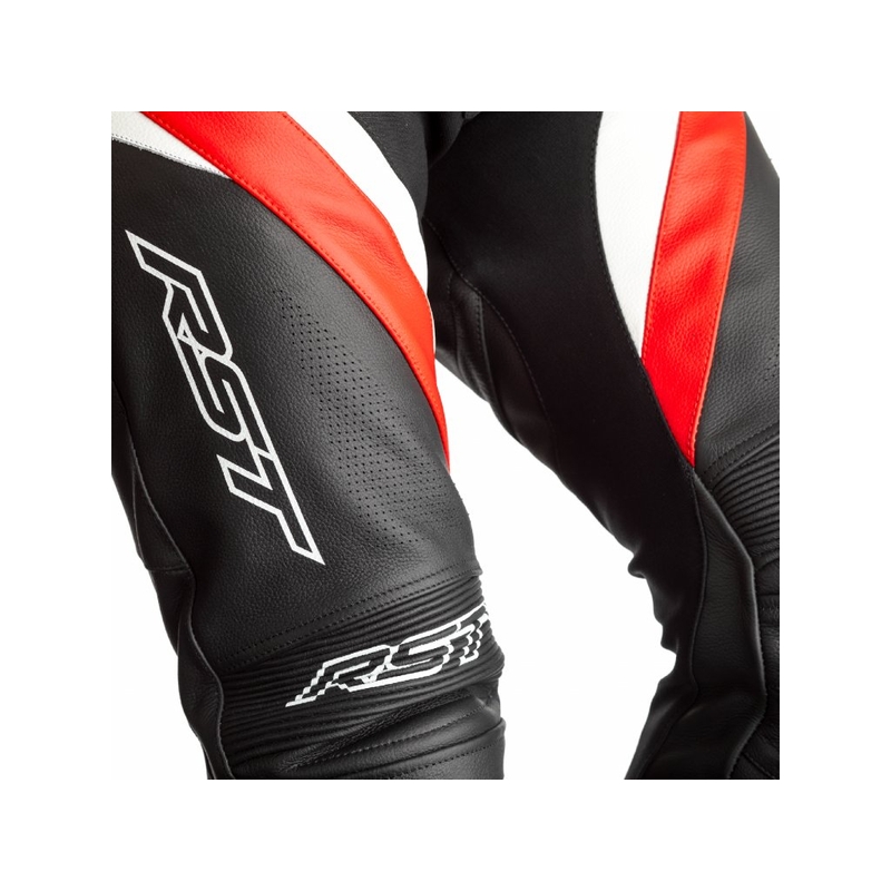 RST Tractech Evo 4 CE črno, belo in rdeče motoristične hlače razprodaja