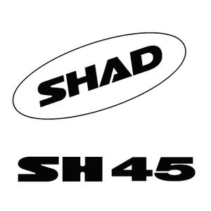 Samolepky SHAD bílá pro SH45
