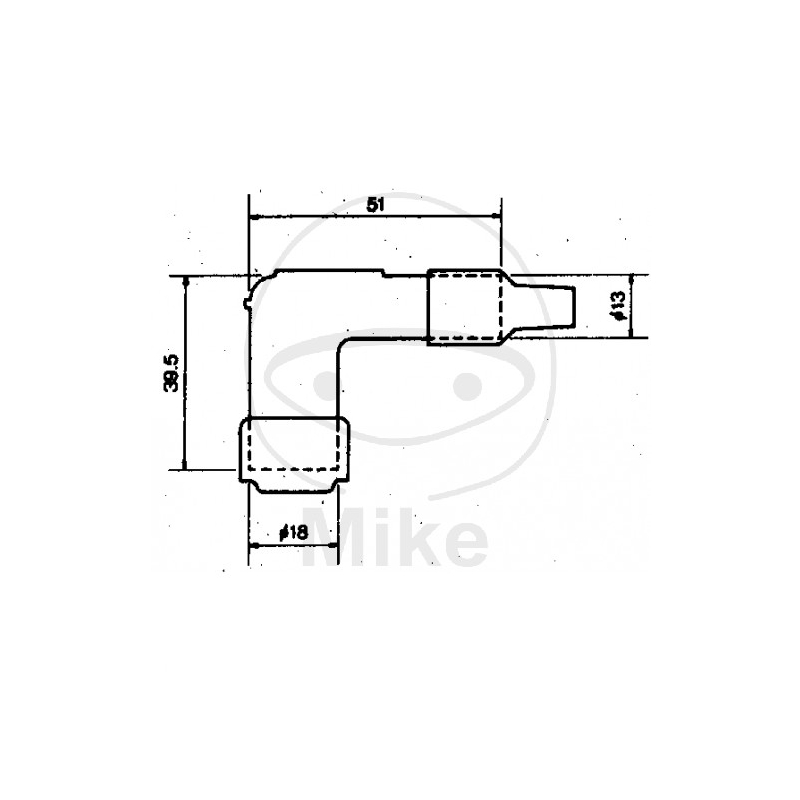 Koncovka zapalovací svíčky NGK