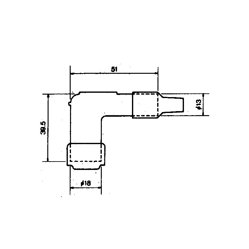 Koncovka zapalovací svíčky NGK