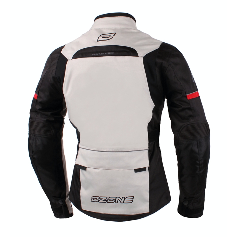 Ženske jakne Ozone Madame Grey/Black Motorcycle Jacket razprodaja