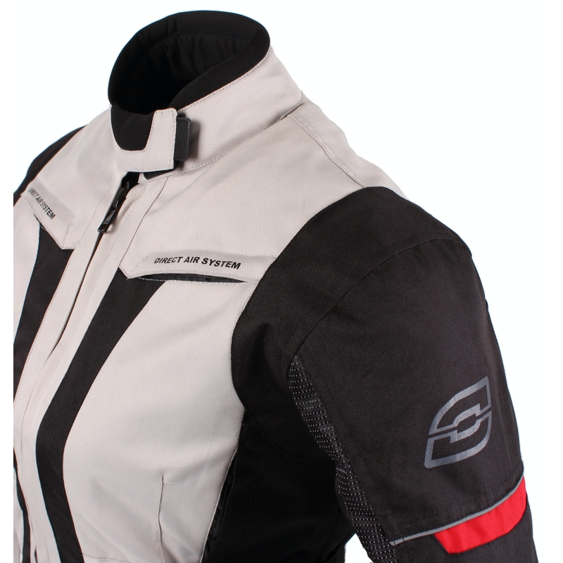 Ženske jakne Ozone Madame Grey/Black Motorcycle Jacket razprodaja